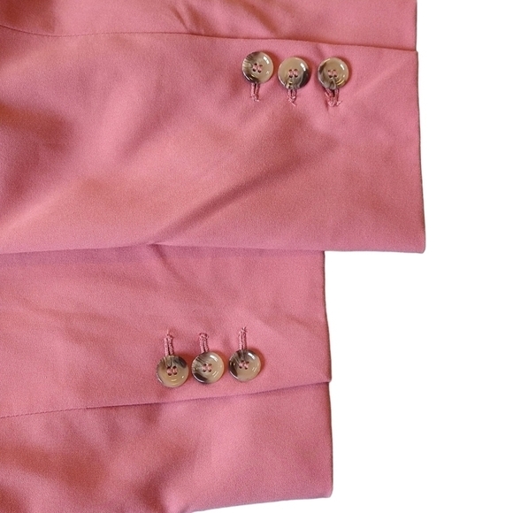 Mango NWT Greta Pink Peach Double Breasted Blazer Career Professional Vibrant - Picture 9 of 10